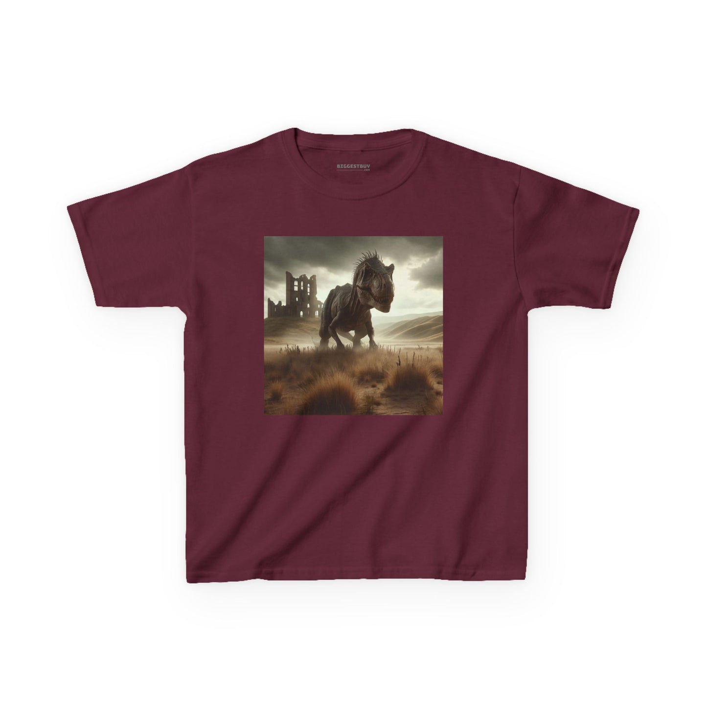 Camiseta | Camiseta Infantil | Algodão Pesado | Ficção Dinossáurica | T-Rex Ancestral