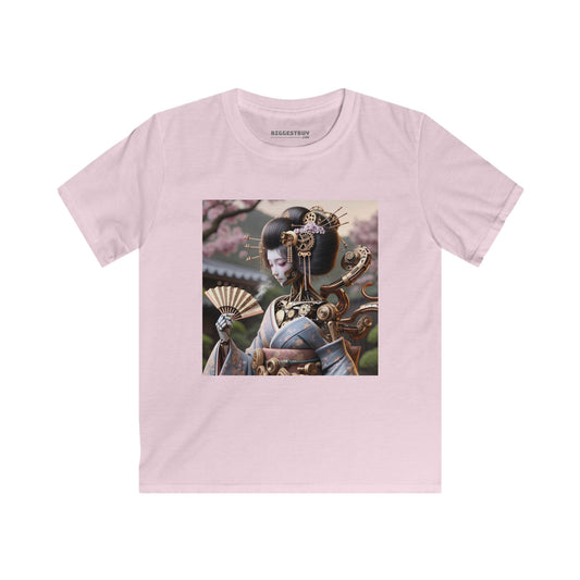 T-skjorte | Barne-T-skjorte | Softstyle | Steampunk | Cyberpunk | Geisha