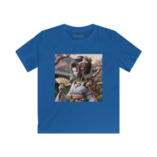T-skjorte | Barne-T-skjorte | Softstyle | Steampunk | Cyberpunk | Geisha