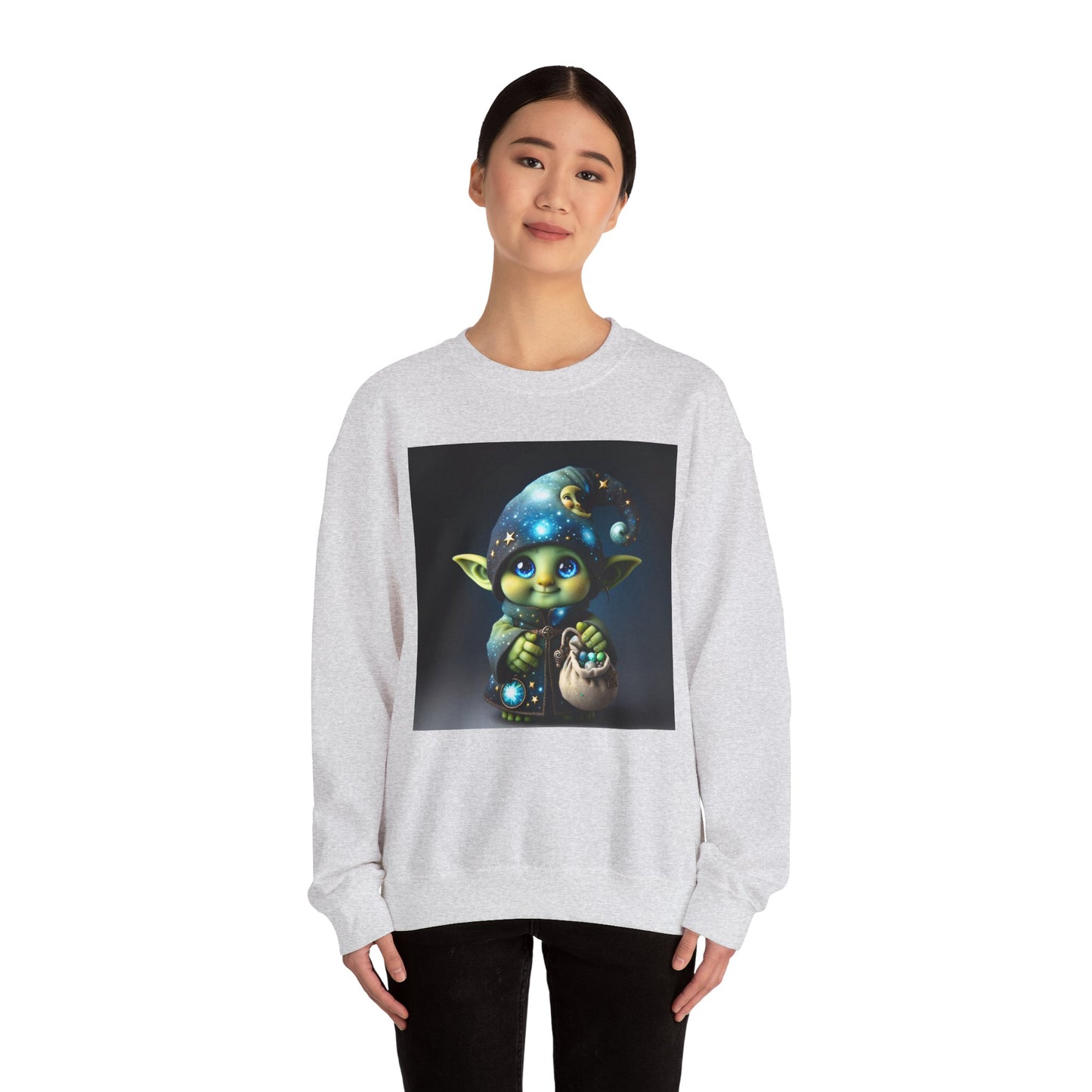 Genser | Unisex | Rund hals | Kraftig blanding | Fantasi | Skogsalv | Trollmann