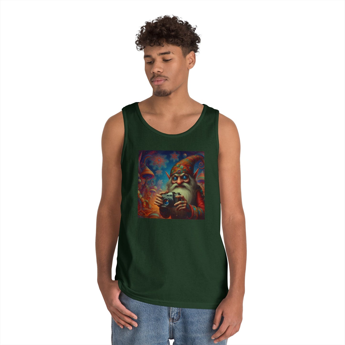 Tanktopp | Unisex | Kraftig bomull | Fantasy | Psykedelisk | Domovoi