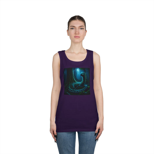 Tanktopp | Unisex | Kraftig bomull | Skogdrake | Mystisk dragemagi | Vokter