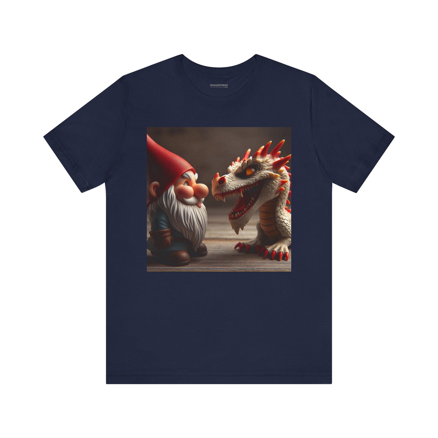 เสื้อยืด | ยูนิเซ็กส์ | เสื้อยืดเจอร์ซีย์ | แขนสั้น | ตำนานเทพนิยาย | นิทานพื้นบ้าน | โนมกับมังกร