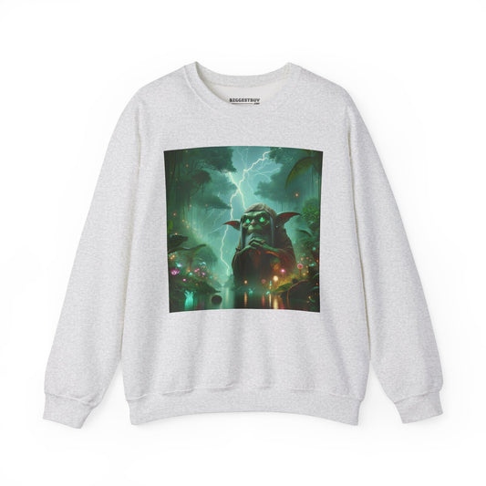 Felpa | Unisex | Girocollo | Misto pesante | Fantasy Folcloristico | Sciamano Goblin