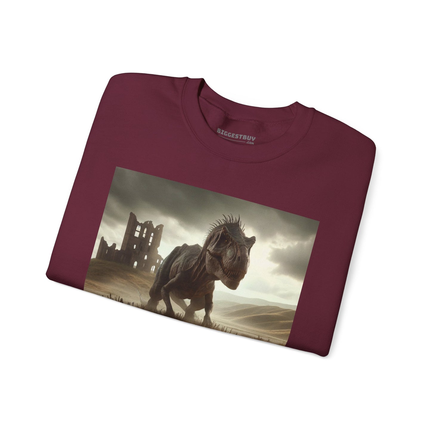 Felpa | Unisex | Girocollo | Misto pesante | Paleofinzione | Dinosauri Preistorici | T-Rex