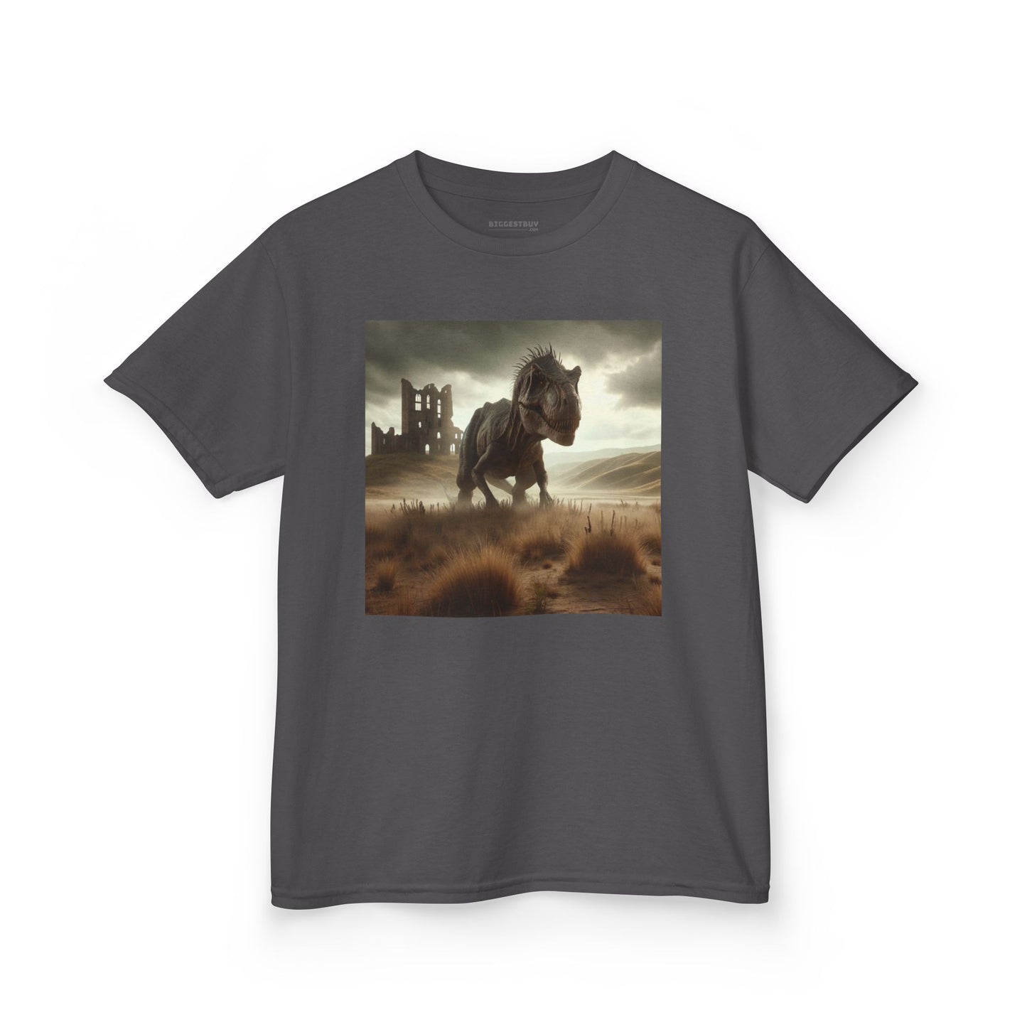Camiseta | Camiseta Infantil | Algodão Pesado | Ficção Dinossáurica | T-Rex Ancestral