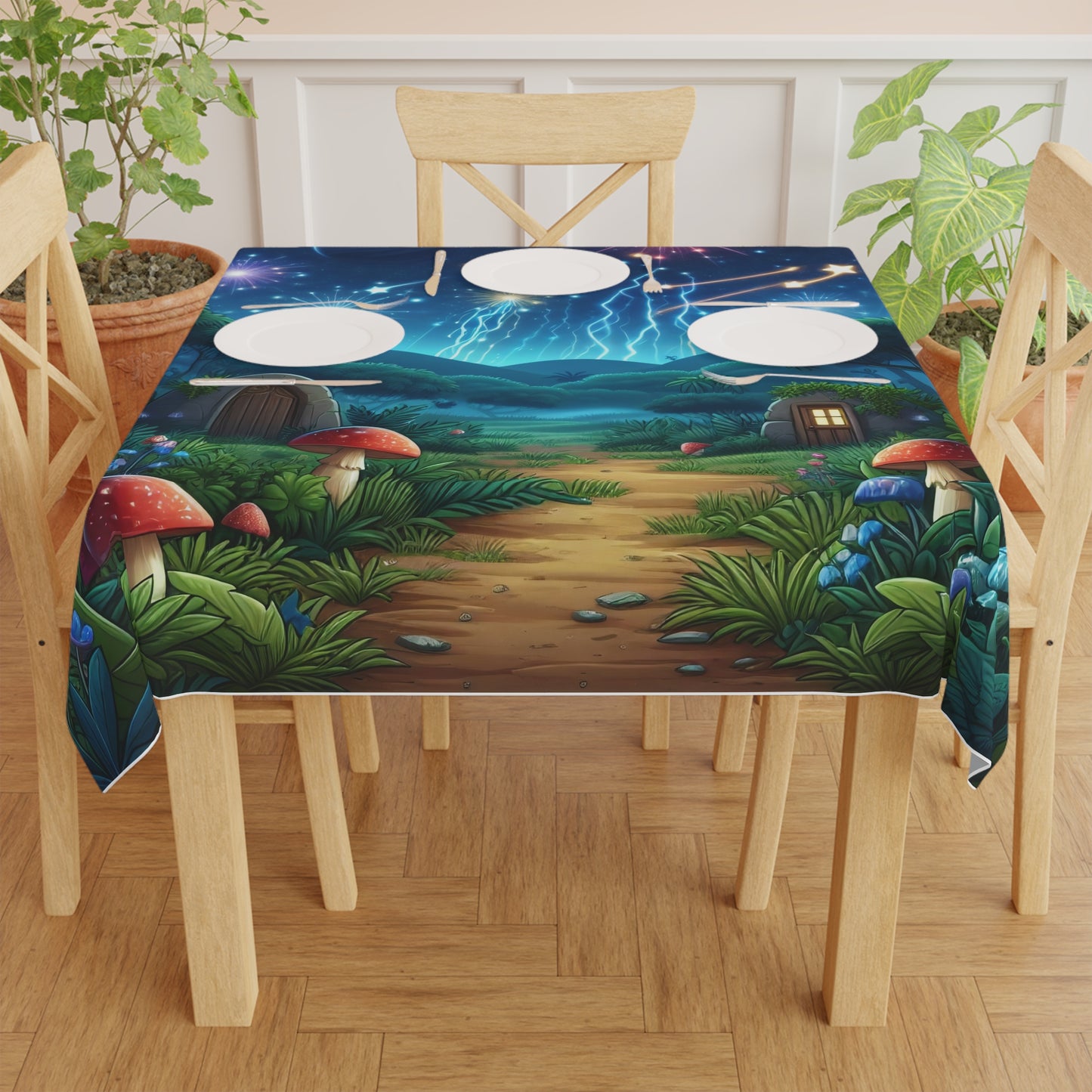 Masa Örtüsü | Fantastik Mantar Evi | Kozmik Gece