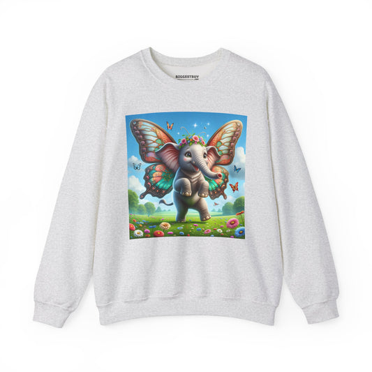 سویٹ شرٹ | یونیسیکس | کریو نیک | ہیوی بلینڈ | عجائباتی داستان | ایراوتا | پری ہاتھی