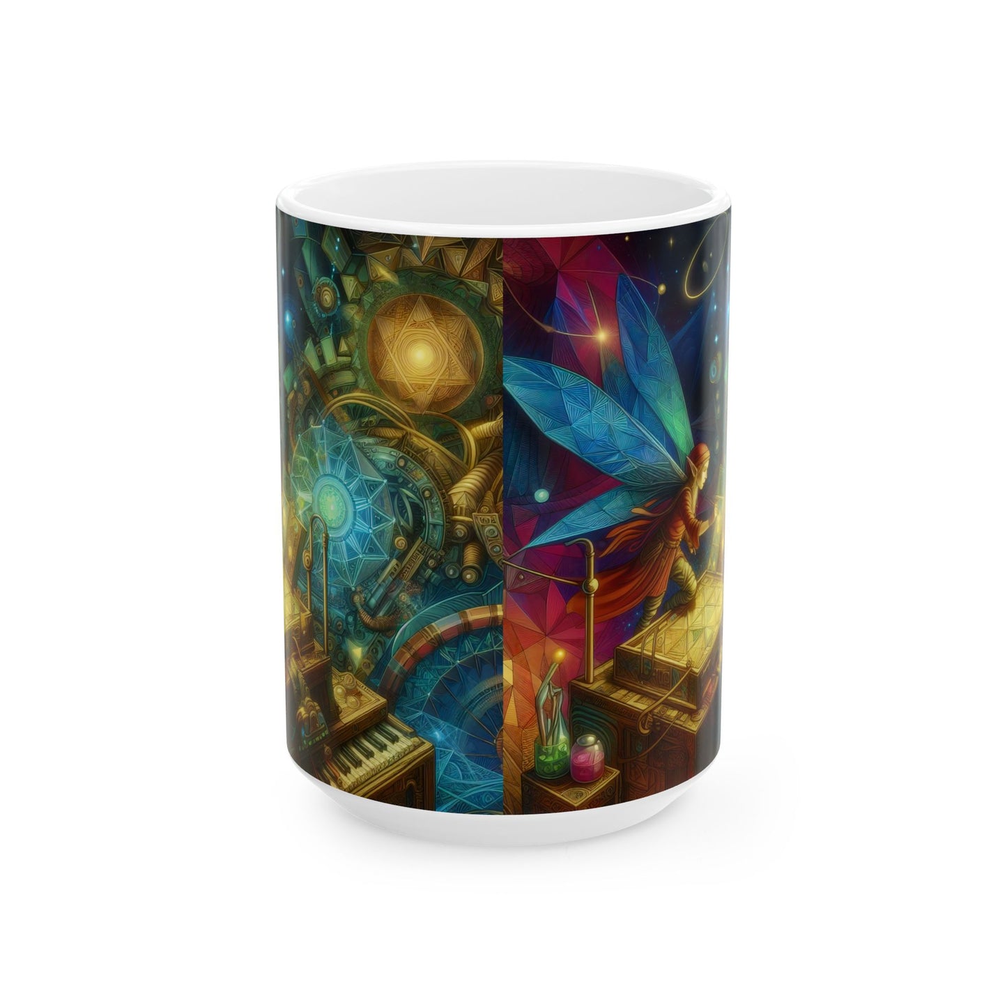 Tazza | Ceramica | Bianca | Fantasia Eterea | Sylph Mistico