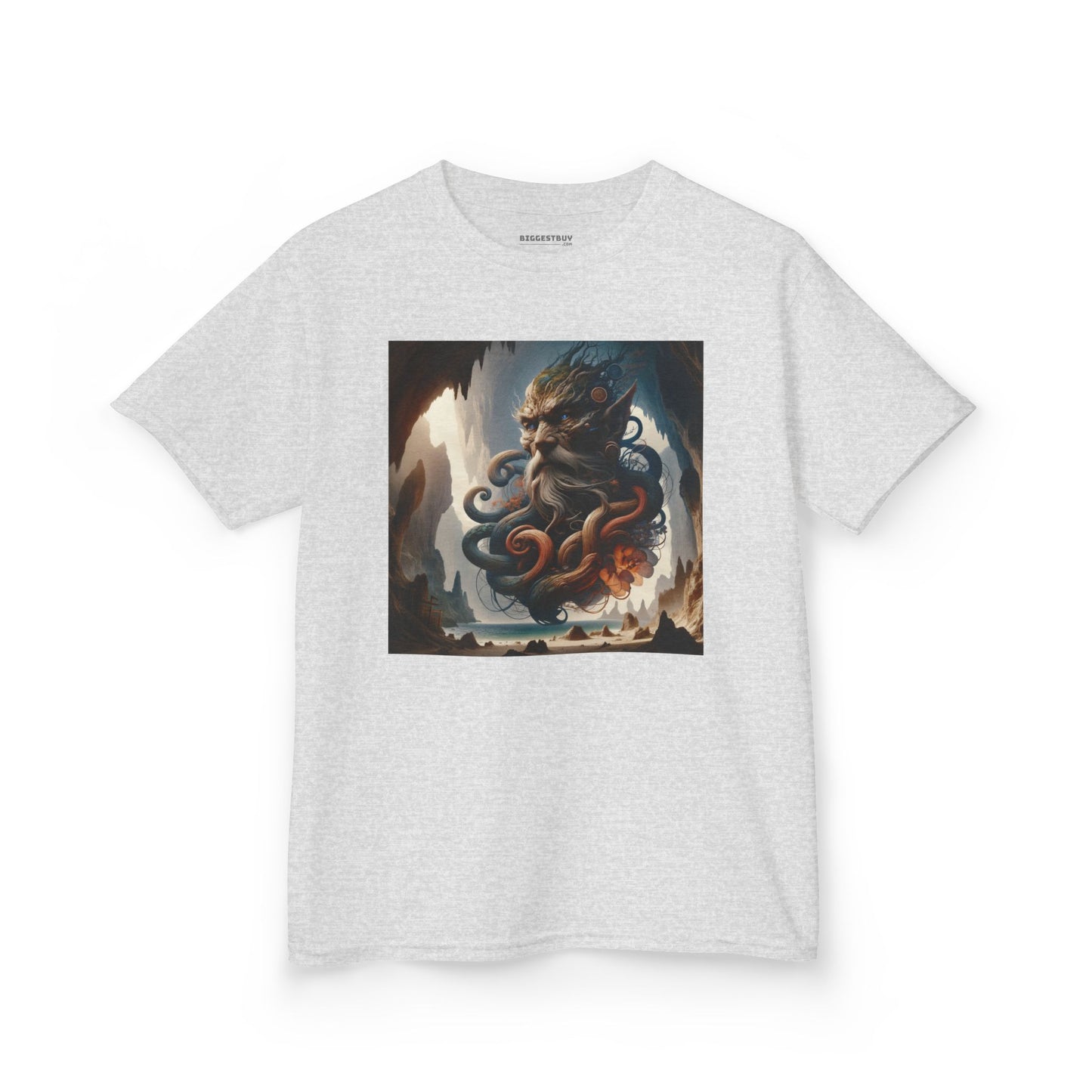 Camiseta | Camiseta Infantil | Algodão Pesado | Mitologia Marinha | Deus do Mar