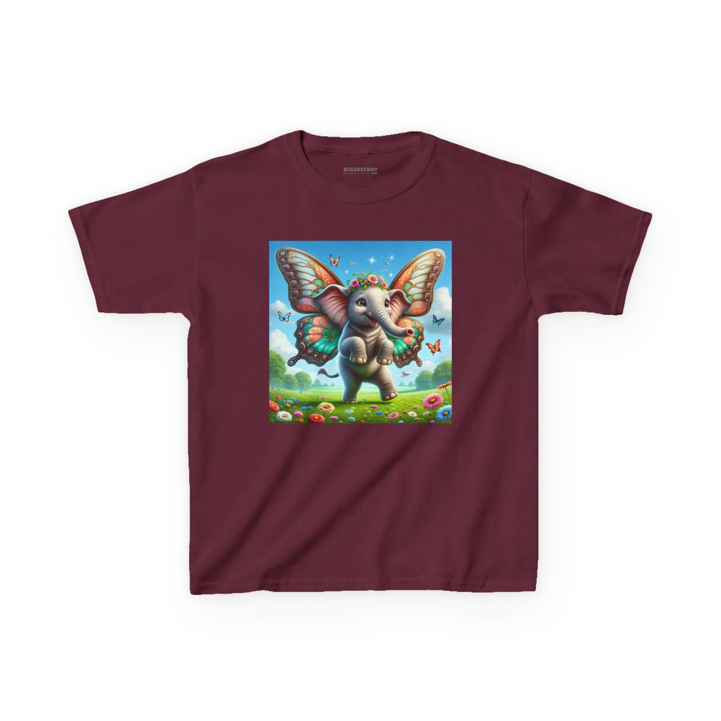T-Shirt | Koszulka dziecięca | Ciężka bawełna | Baśniowa fauna | Airavata | Słonik