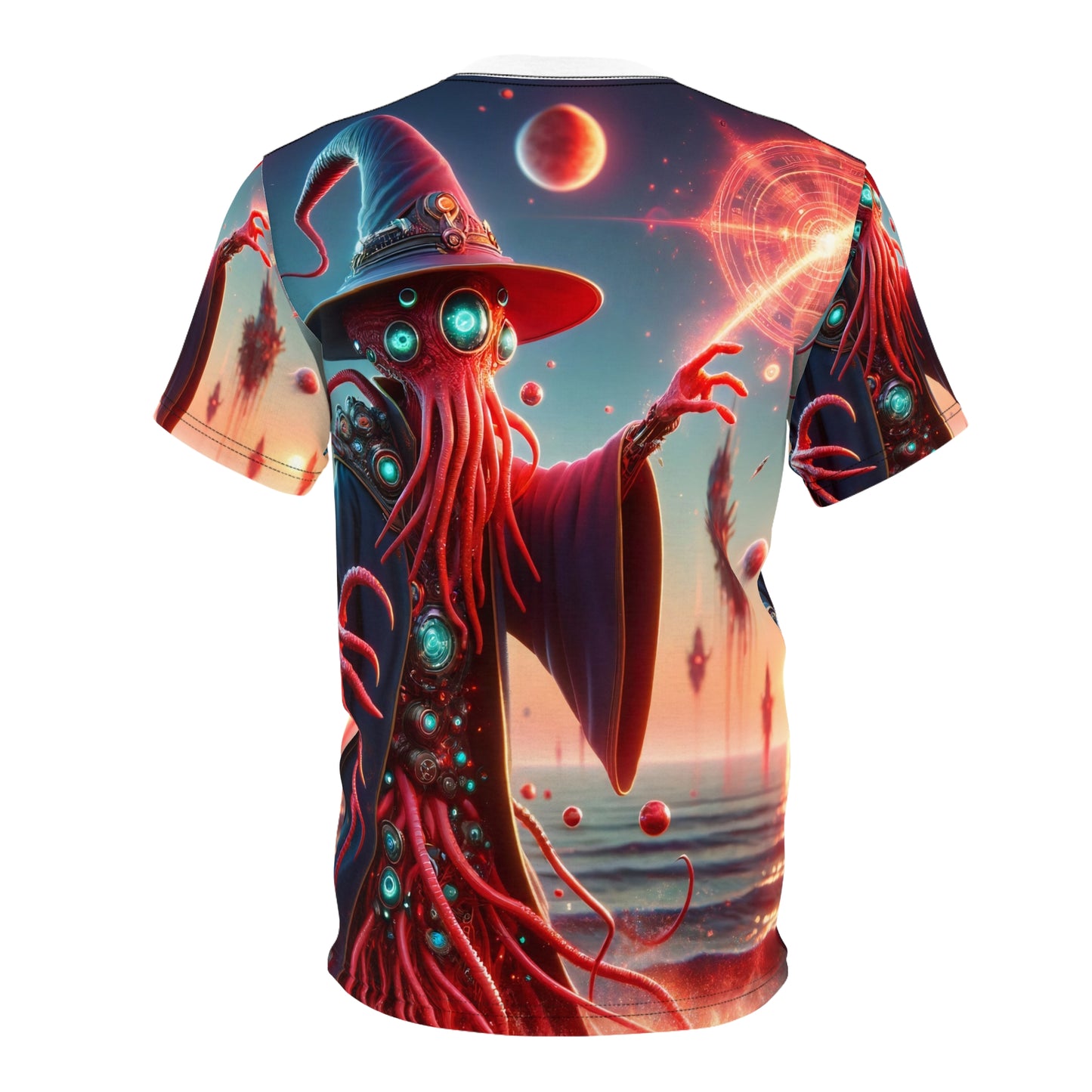 T-paita | Kokopainatus | Unisex-T-paita | Lovecraftilainen kauhu | Illithidi