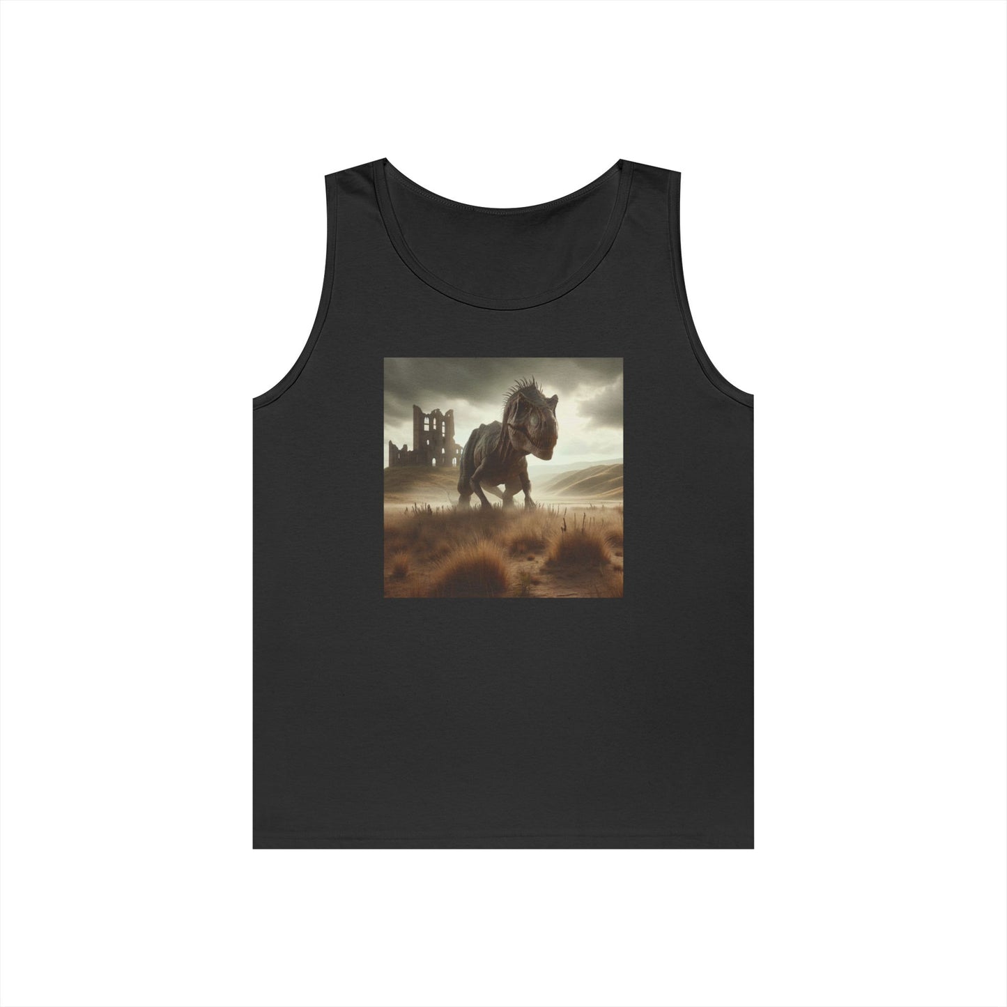 Tank Top | Unisex | Heavy Cotton | Prehistoric Fantasy | T-Rex Hunt