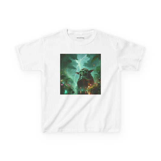 T-shirt | Maglietta per bambini | Cotone pesante | Fantasy Folcloristico | Sciamano Goblin