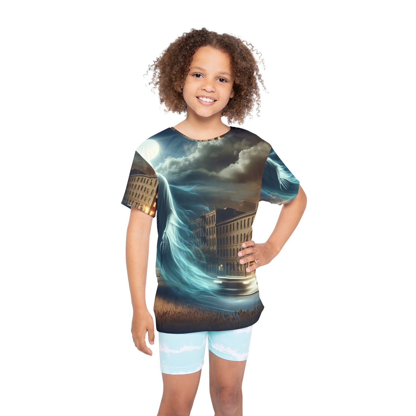 Спортивная майка | Детская | Городской призрак | Спектральное явление