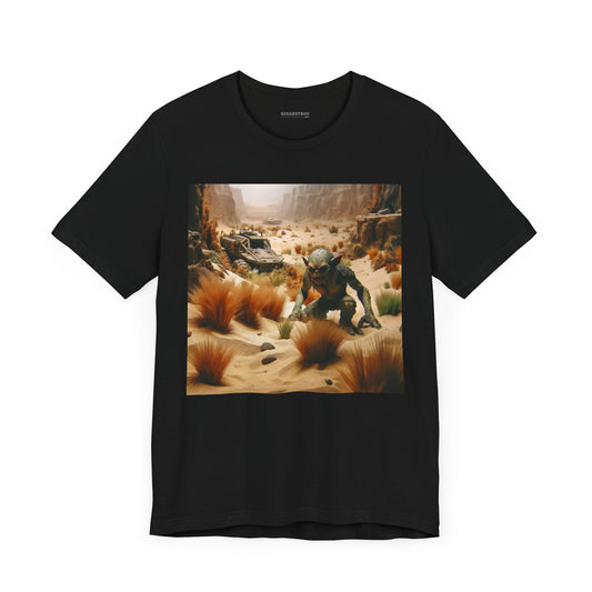 Camiseta | Unissex | Camiseta Jersey | Manga Curta | Ficção Pós-Apocalíptica | Duende