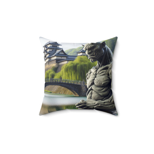 Pillow | Polyester | Square | Dark Fantasy | Yokai Lore | Oni