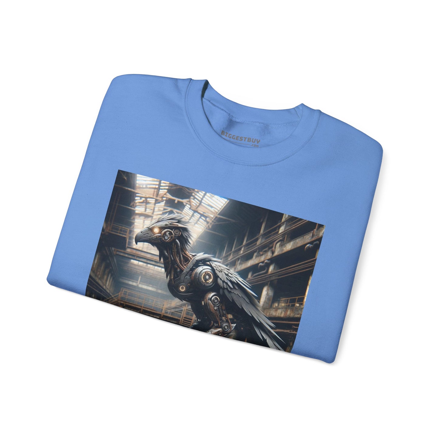Felpa | Unisex | Girocollo | Misto pesante | Steampunk Post-Apocalittico | Corvo Meccanico