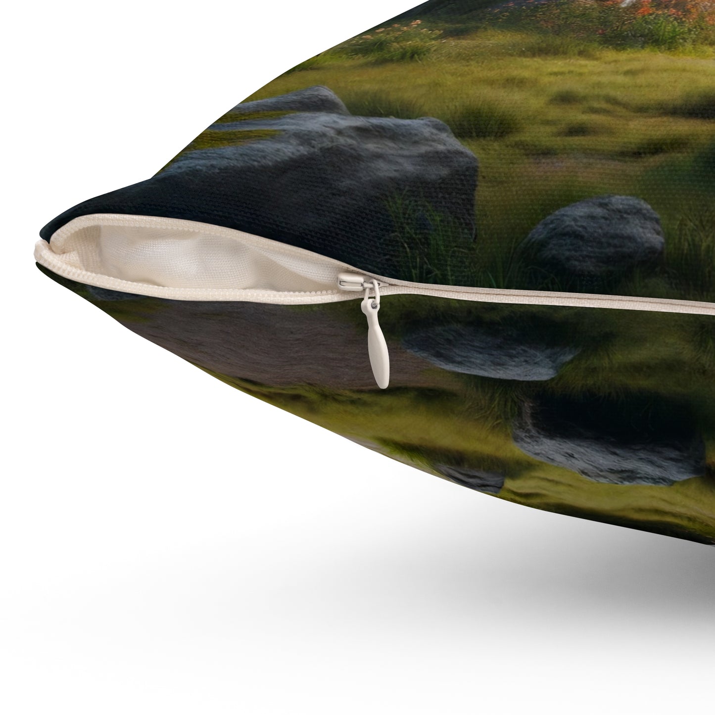 Cuscino | Poliestere | Quadrato | Ecopunk | Scarabeo | Verde