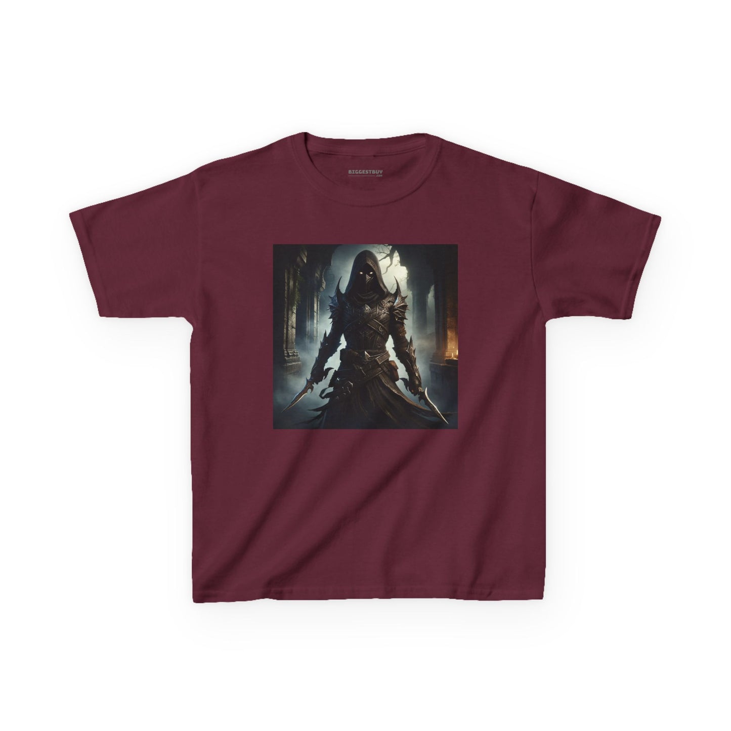 เสื้อยืด | เสื้อยืดเด็ก | ผ้าฝ้ายเนื้อหนา | จอมนักฆ่าเงามืด | นักล่าวิญญาณ