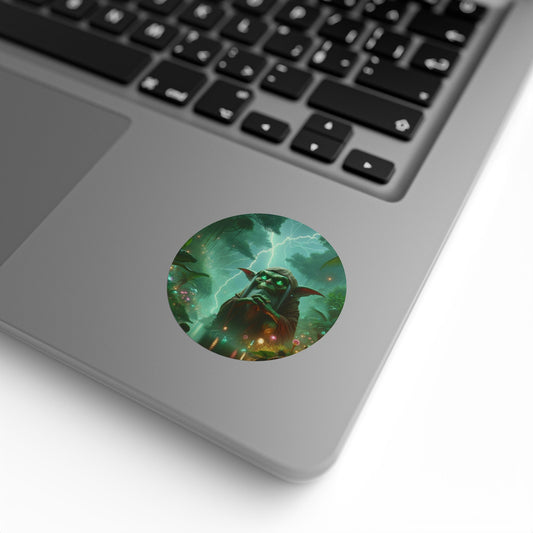 Sticker Label Roll | Round | Shamanic Fantasy | Boggart | Goblin