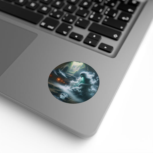 ม้วนสติกเกอร์ | วงกลม | โยไค | วิญญาณญี่ปุ่น | ภูตในสายหมอก