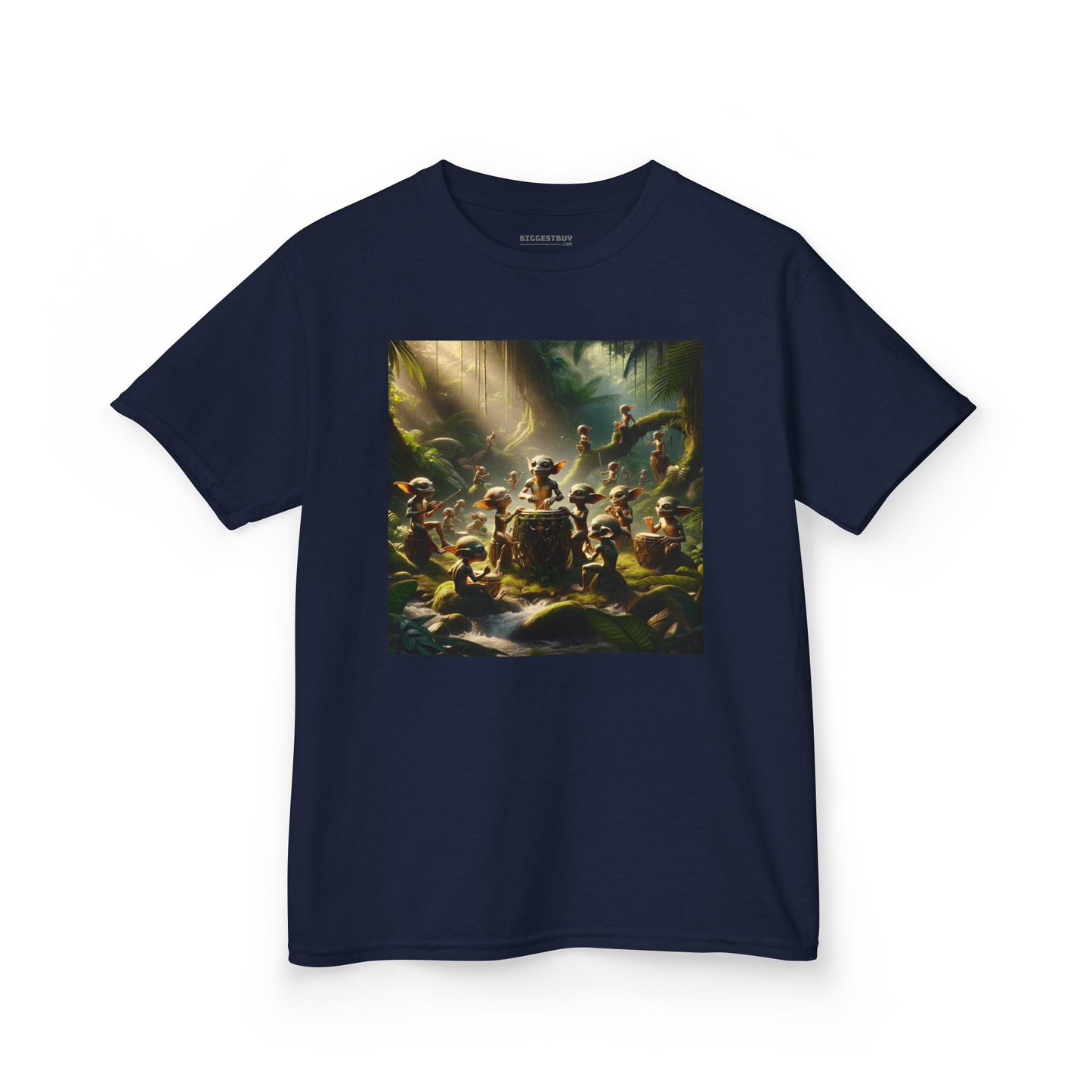 Tシャツ | キッズTシャツ | ヘビーコットン | 森の精霊 | 太鼓の儀式 | 妖精