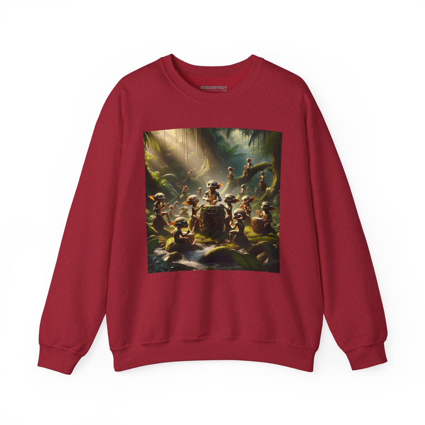 เสื้อสเวตเตอร์ | ยูนิเซ็กส์ | คอกลม | ผ้าผสมเนื้อหนา | แฟนตาซีป่า | วิถีธรรมชาติ | ภูตน้อย