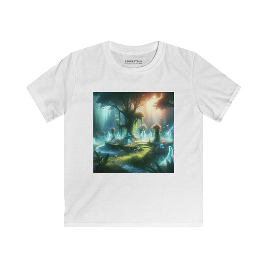 تي شيرت | تي شيرت للأطفال | ناعم الملمس | غابة سحرية | موطن الإيجنس فاتوس | شجرة الحياة
