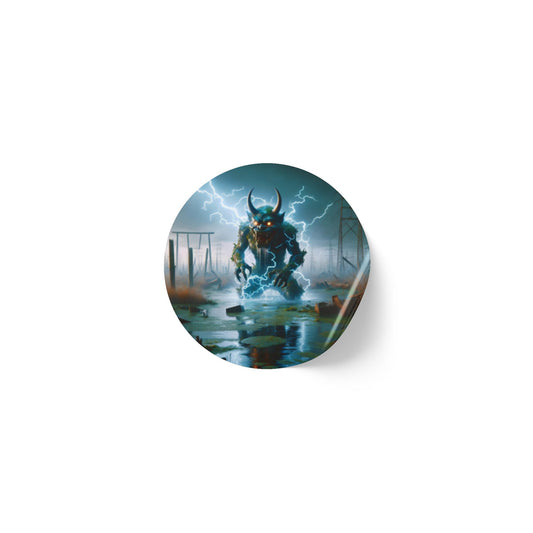 Stickerlabelrol | Rond | Noordse Elektrische Horror | Jötunn