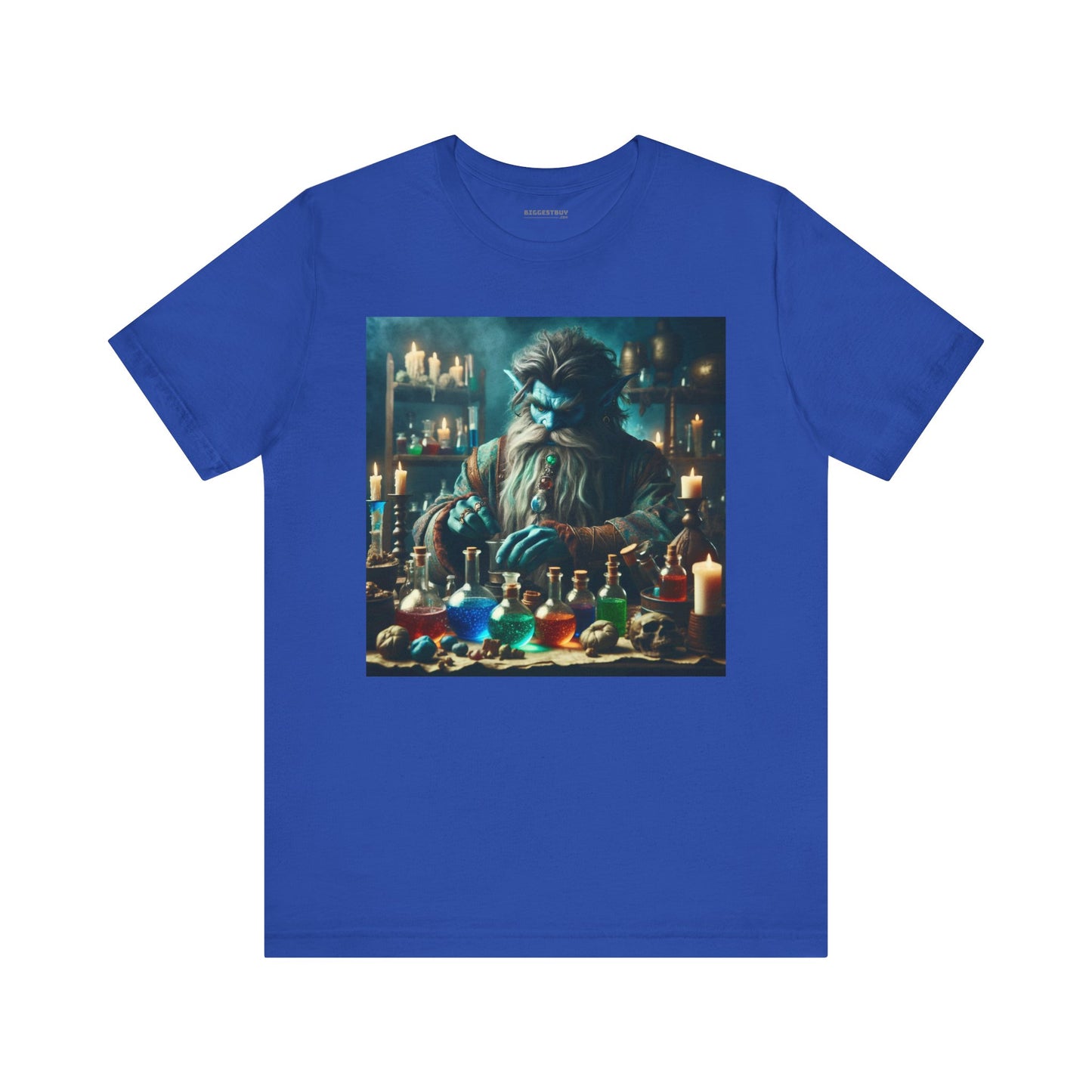 T-shirt | Unisex | Maglietta in jersey | Manica corta | Alchimia Mistica | Djinn Blu