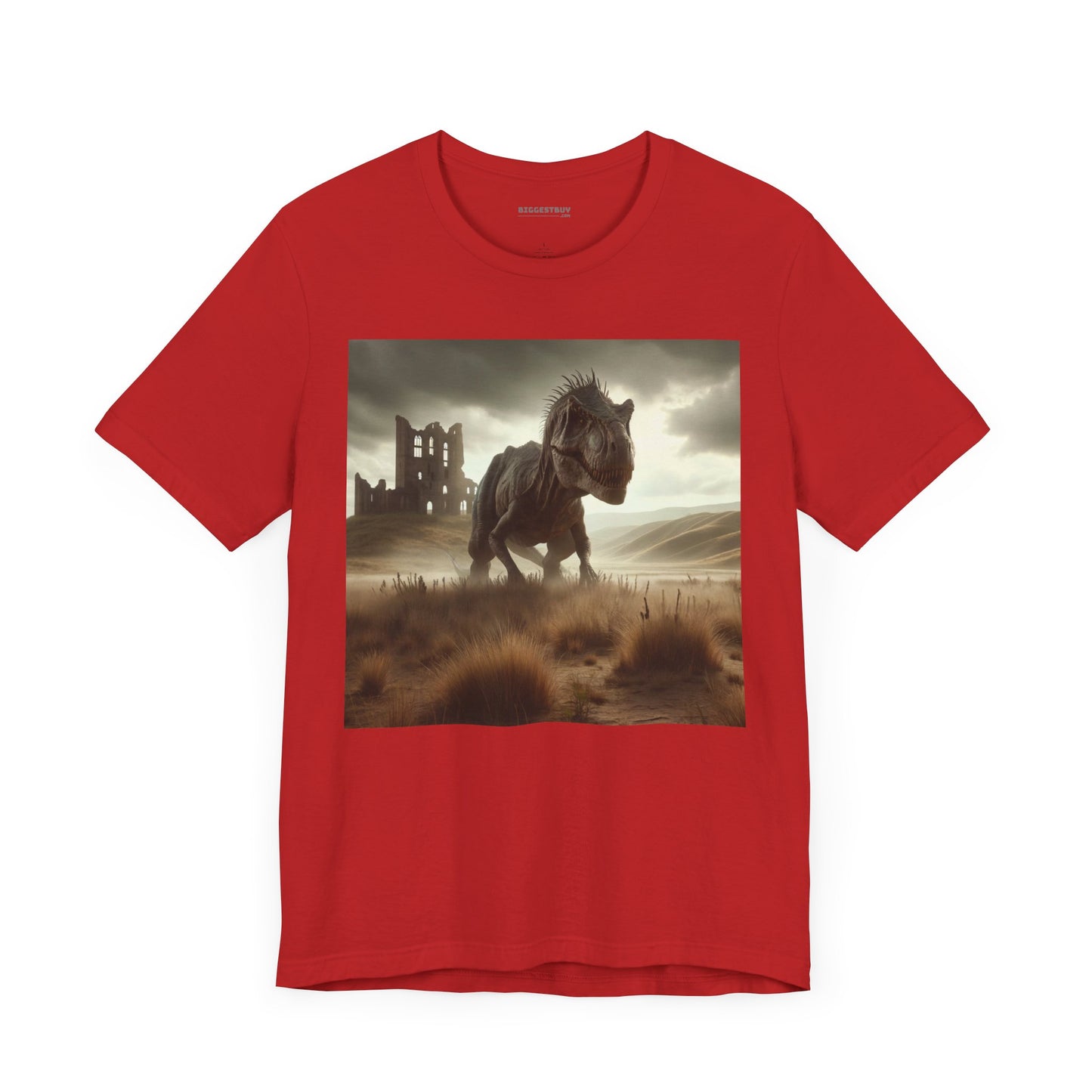 T-shirt | Unisex | Maglietta in jersey | Manica corta | Paleofinzione | Dinosauri Preistorici | T-Rex