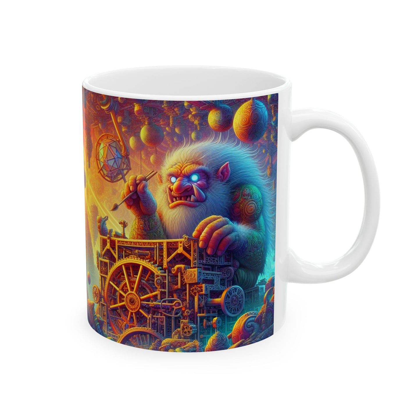 Tazza | Ceramica | Bianca | Mitologia Tecnomagica | Artificiere Gelido