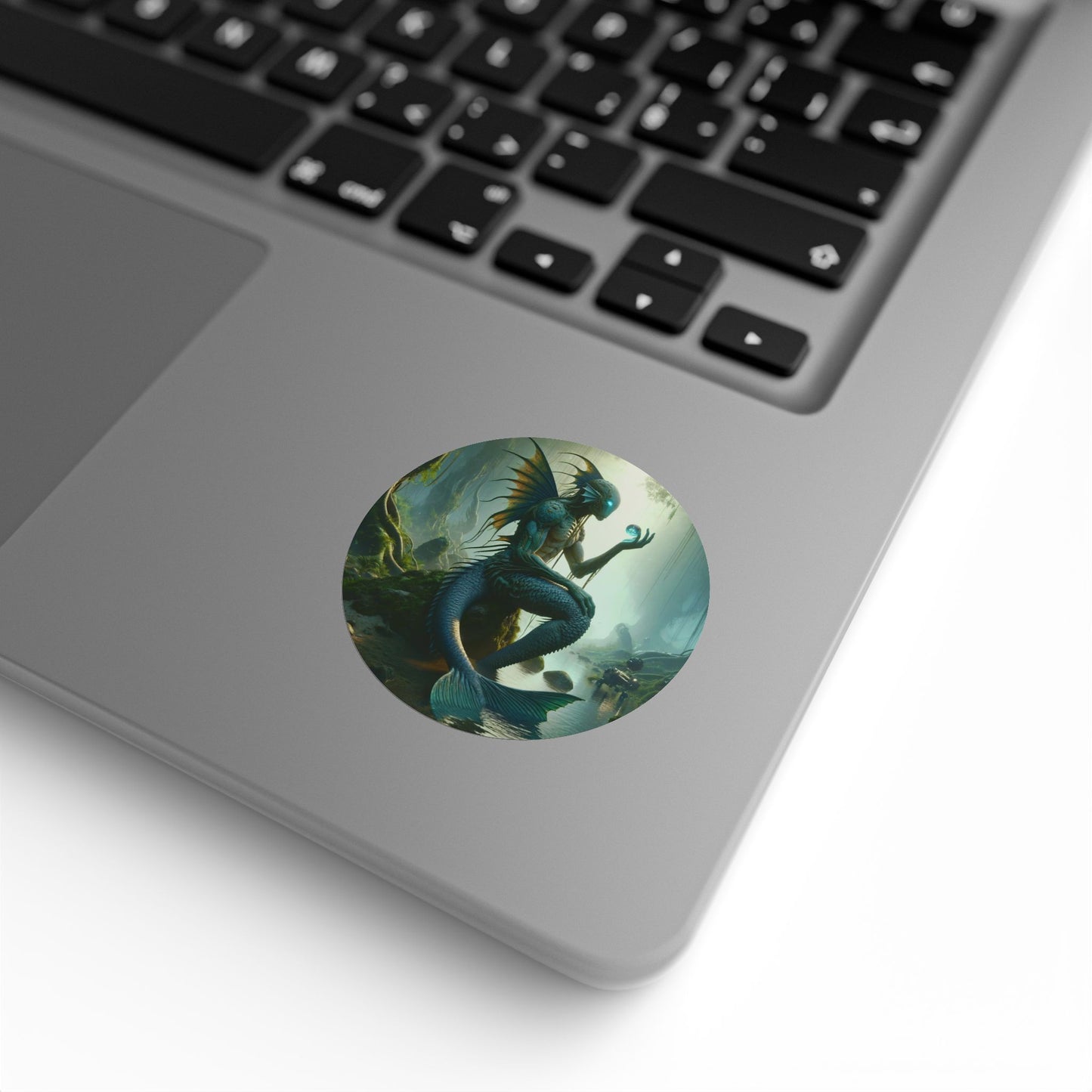 سٹیکر لیبل رول | گول | آبی خیالی | ووڈیانوی | پانی کا روح