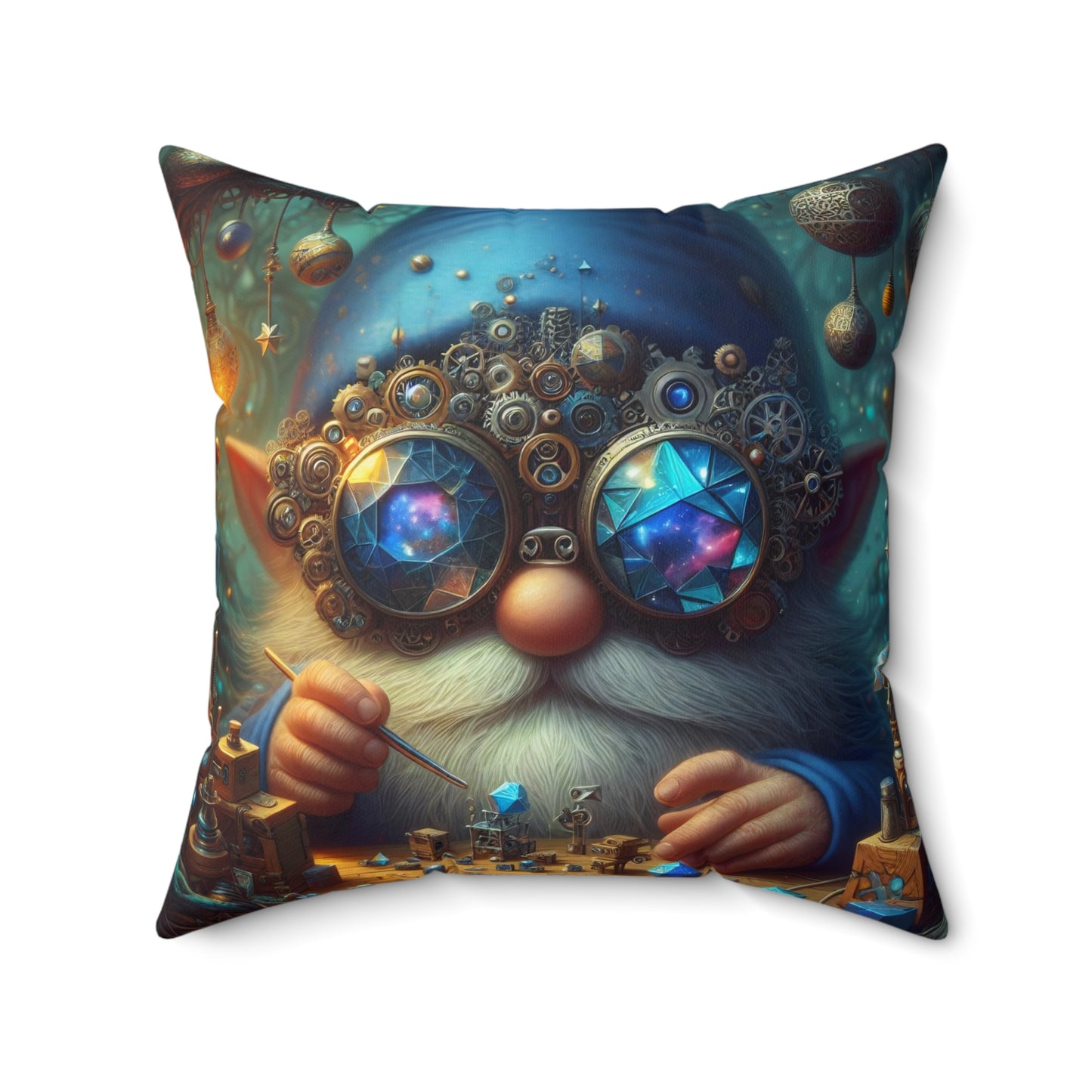Bantal | Poliester | Persegi | Folklor Nordik | Tomte | Gnome Alkemis