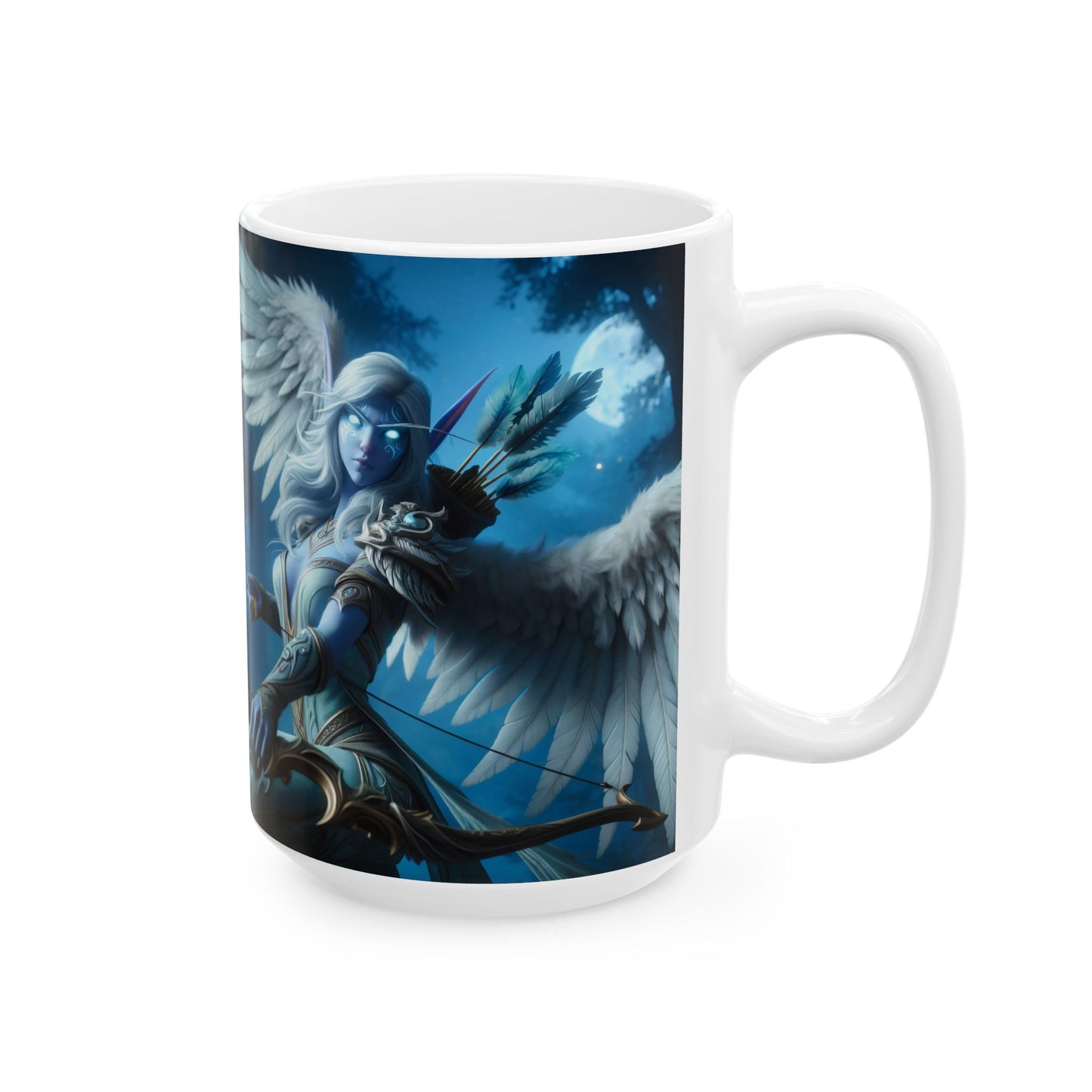 مگ | سیرامک | سفید | آسمانی فرشتہ تیرانداز | فرشتہ جنگجو