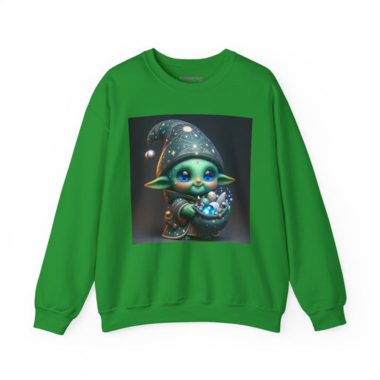 Sweatshirt | Unisex | Bisiklet Yaka | Kalın Karışım | Kozmik Fantezi | Goblin Sihirbazı