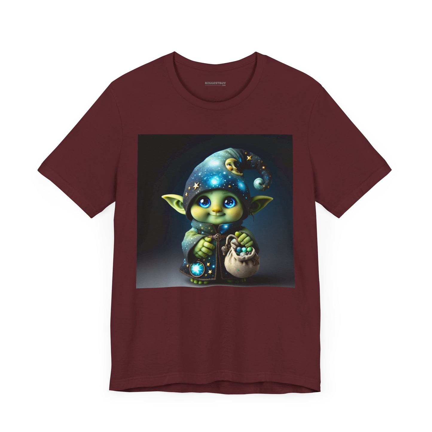 T-skjorte | Unisex | Jersey-T-skjorte | Kort erme | Fantasi | Skogsalv | Trollmann