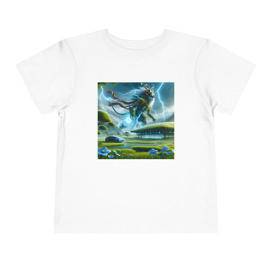 T-Shirt | Toddler Tee | Short Sleeve | Techno-Fantasy | Electric Kirin