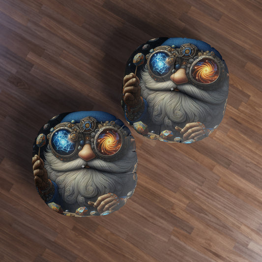 Pute | Gulvpute | Tuftet | Rund | Steampunk Fantasi | Dvergmagiker
