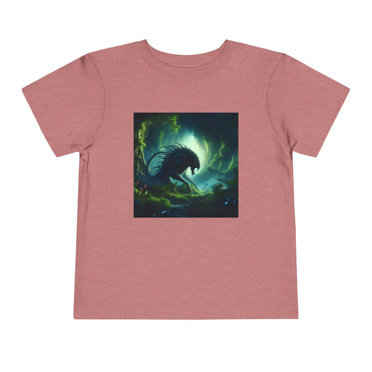T-skjorte | Småbarn-T-skjorte | Kort erme | Bioluminescent Sci-Fi | Predator