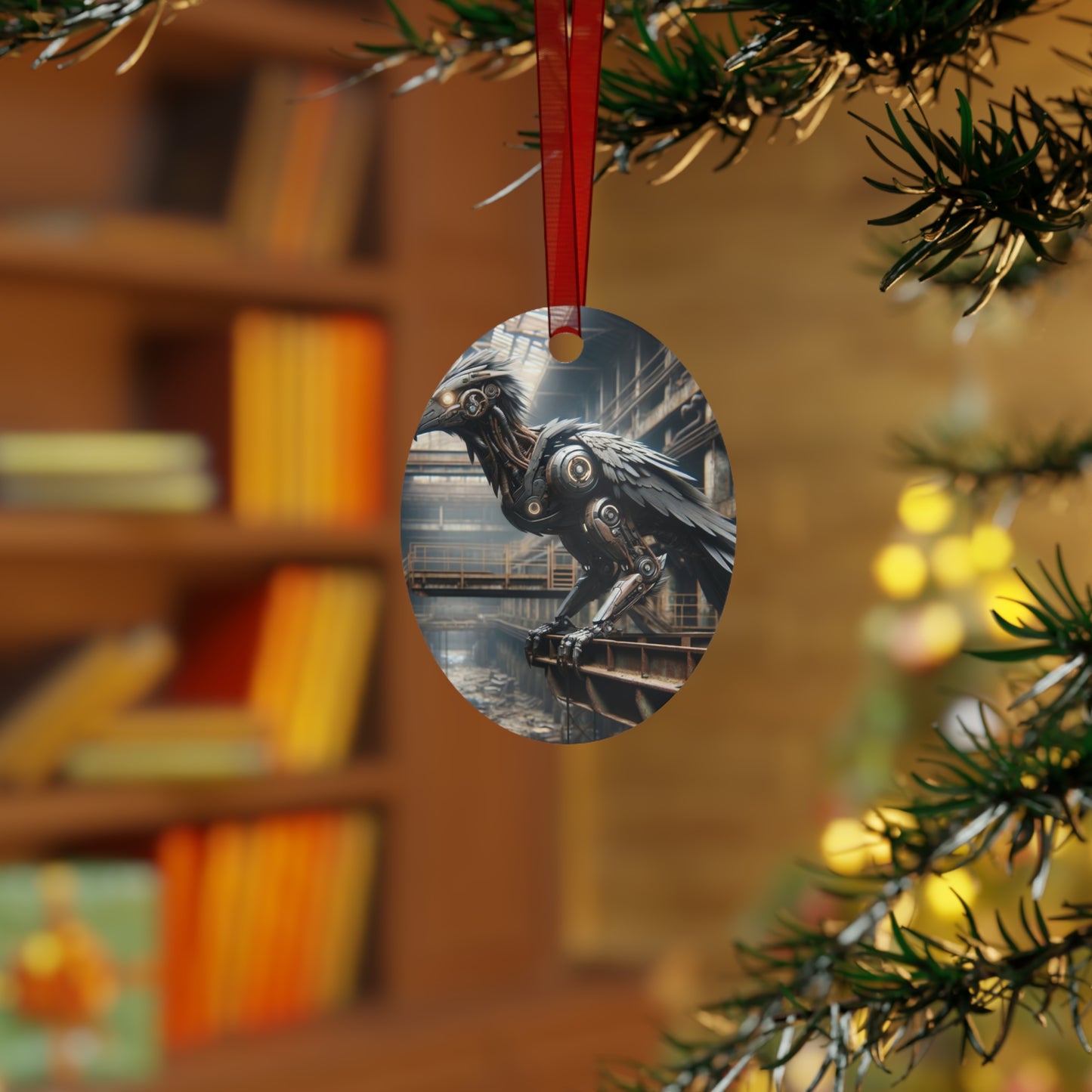 Ornament | Metaal | Steampunk | Klokwerk Mechanica | Raaf