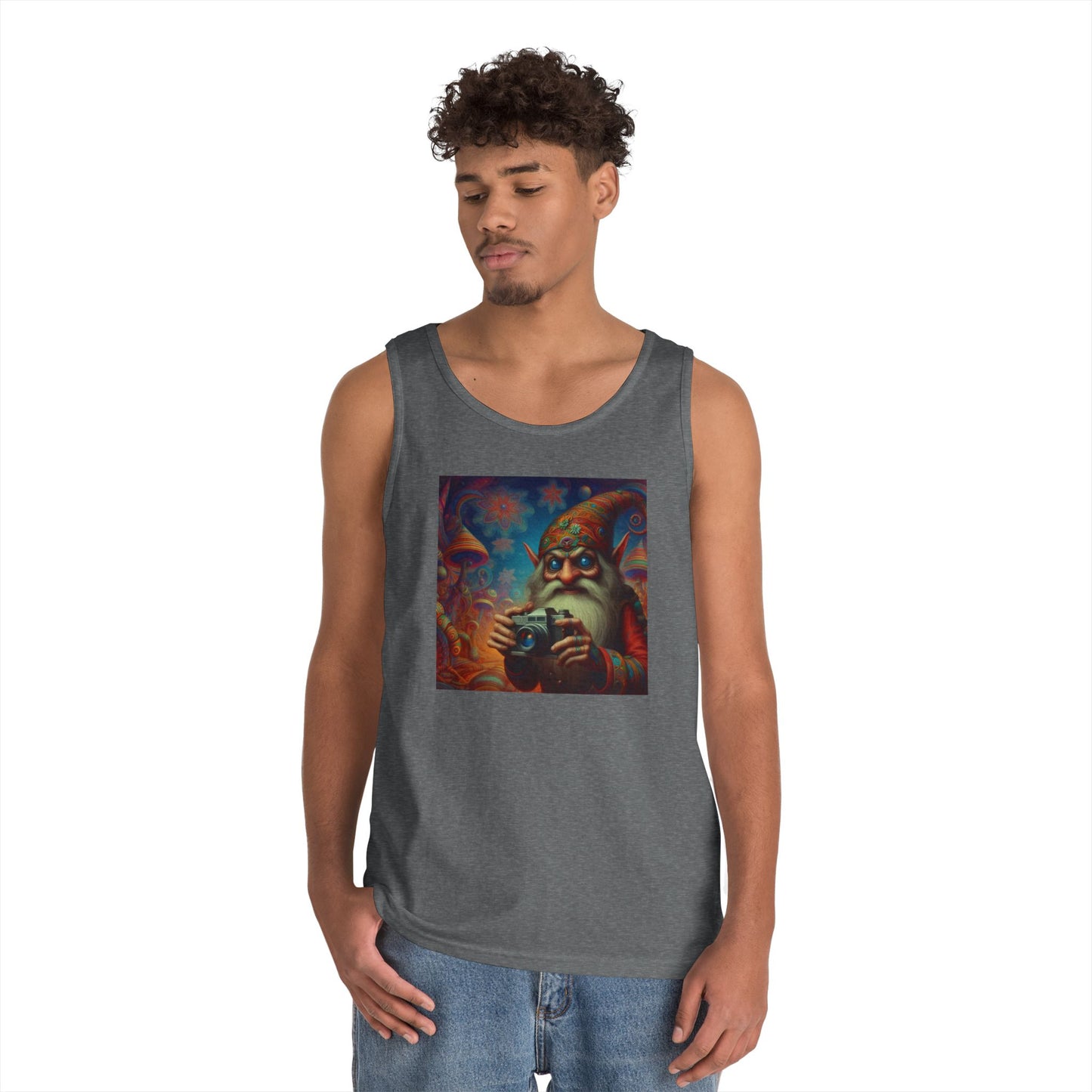 Tanktopp | Unisex | Kraftig bomull | Fantasy | Psykedelisk | Domovoi