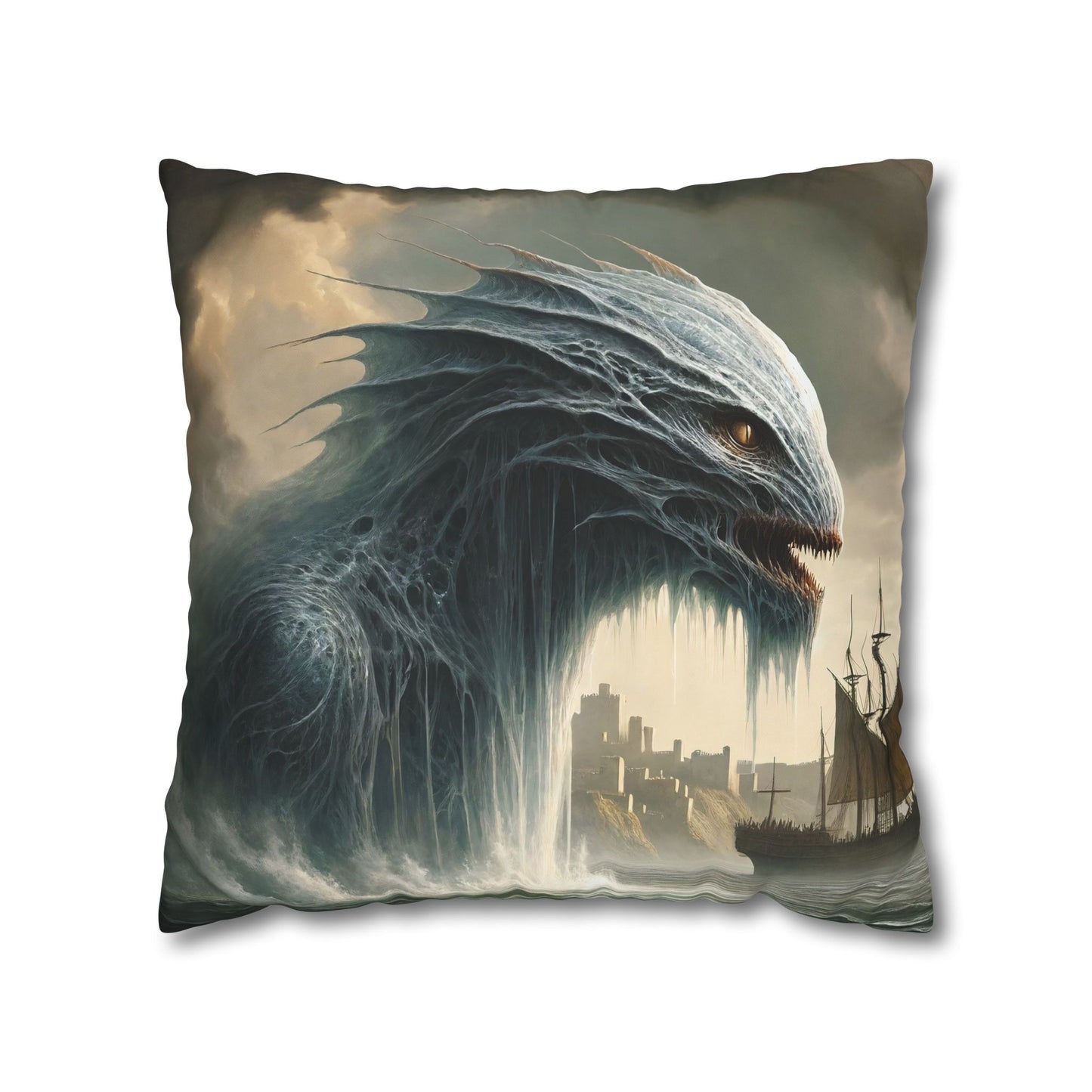 Federe | Quadrato | Tela di poliestere | Mitologia Nordica | Jörmungandr | Serpente Marino