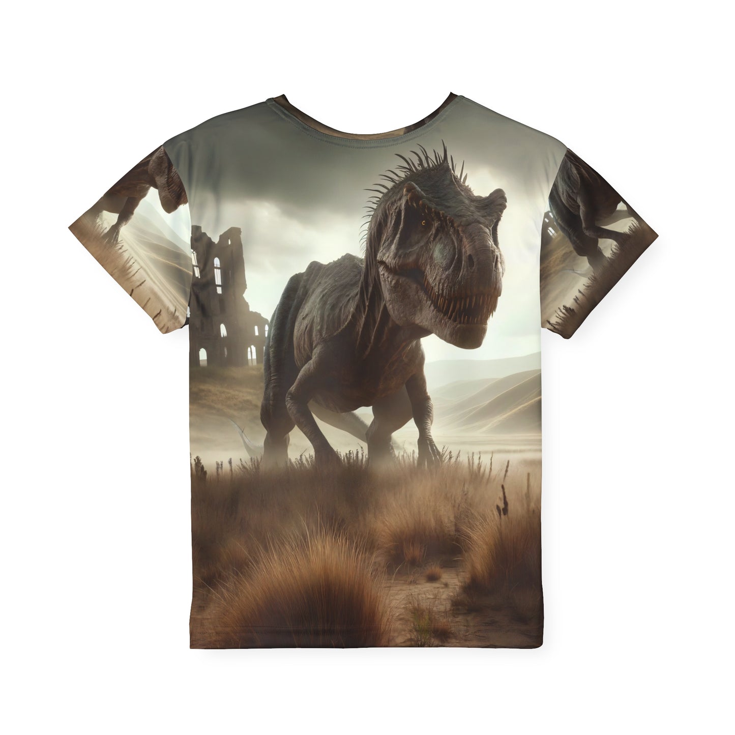 Camisa Esportiva | Crianças | Ficção Dinossáurica | T-Rex Ancestral