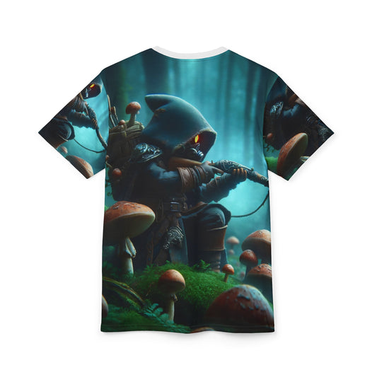 T-shirt | All-over print | Unisex T-shirt | Myconomantiek | Bosgeest-wachter