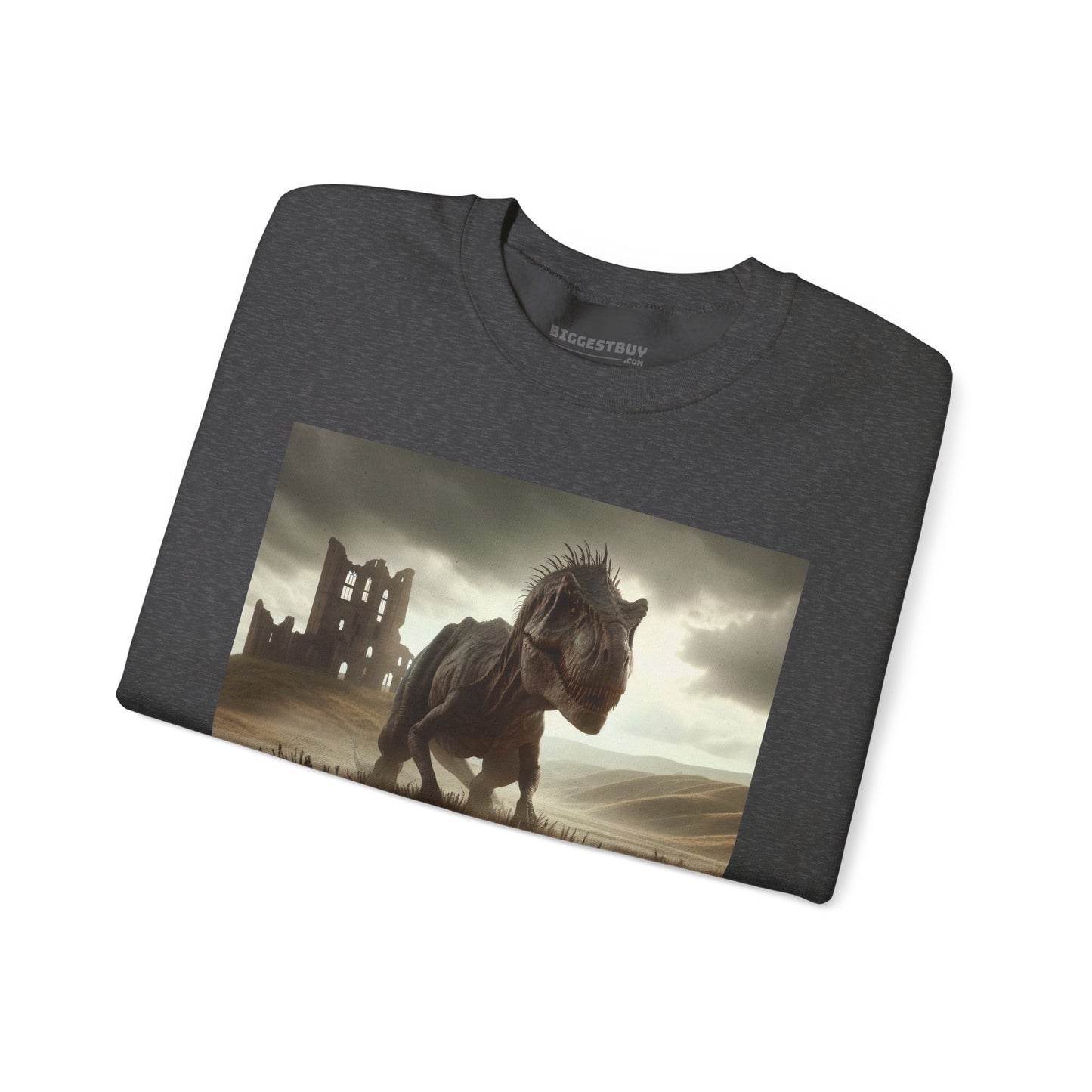 Felpa | Unisex | Girocollo | Misto pesante | Paleofinzione | Dinosauri Preistorici | T-Rex