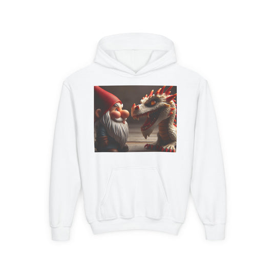 Sweatshirt | Jugend | Kapuzenpullover | Schwere Mischung | Mythische Folklore | Gnome und Drachen
