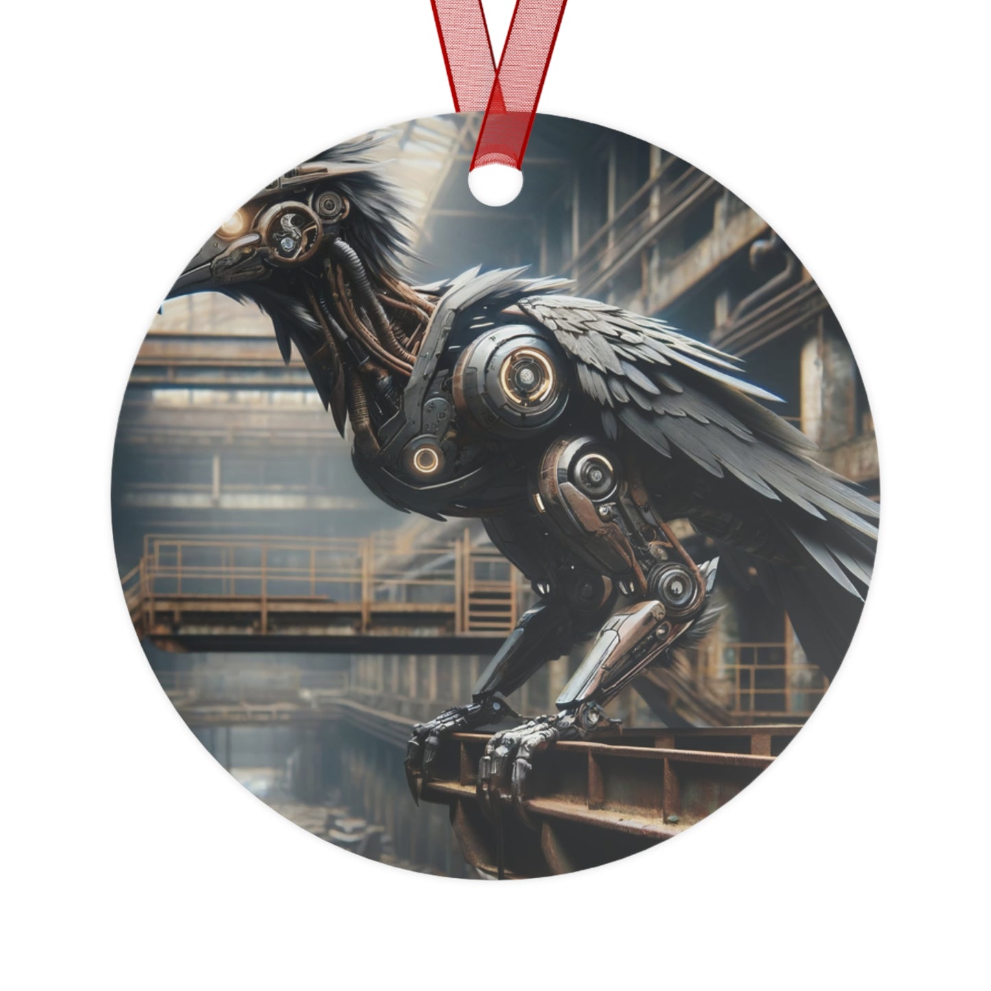 Ornament | Metaal | Steampunk | Klokwerk Mechanica | Raaf