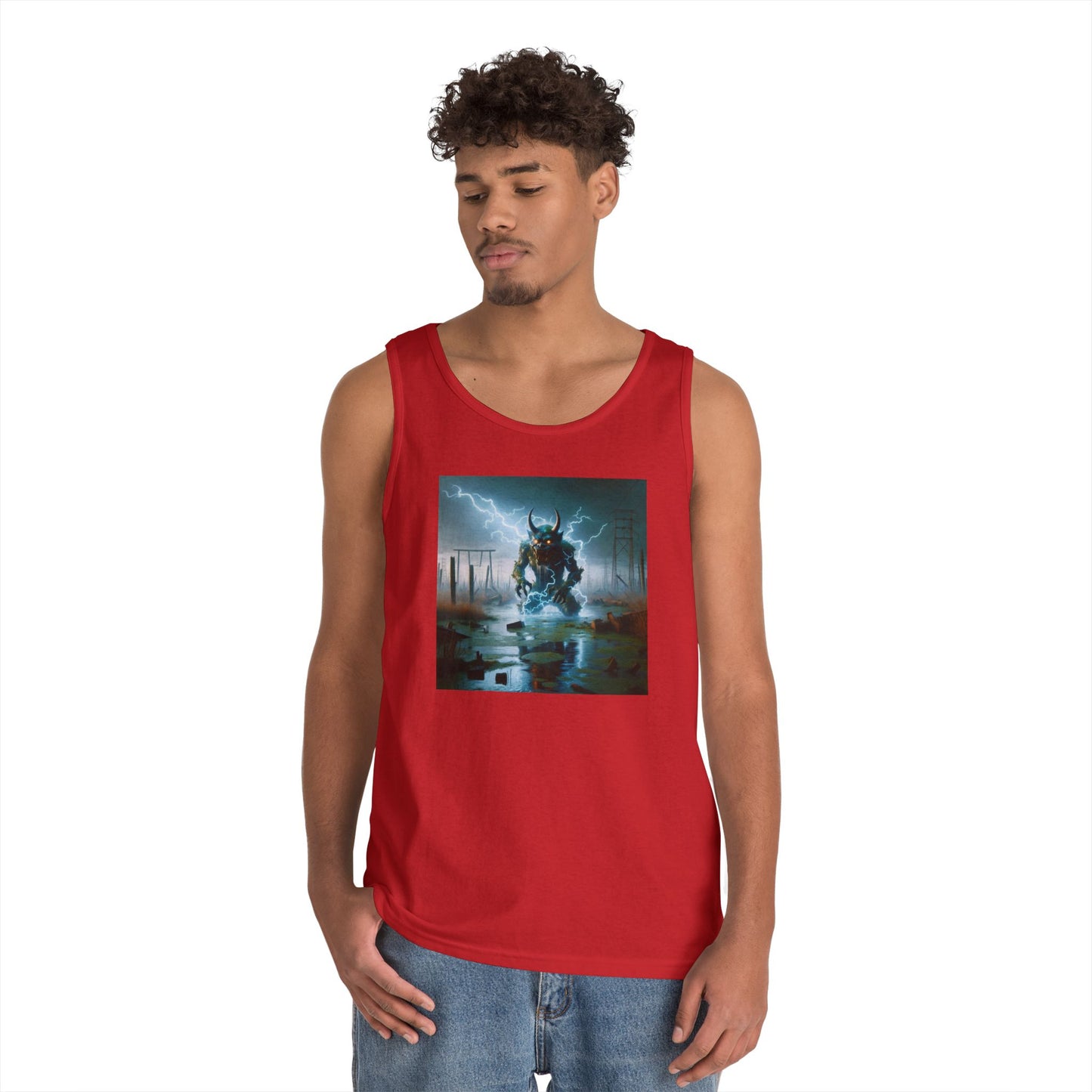 ٹینک ٹاپ | یونیسیکس | ہیوی کاٹن | نورس داستانوی | الیکٹرک جوٹن | ہیولا